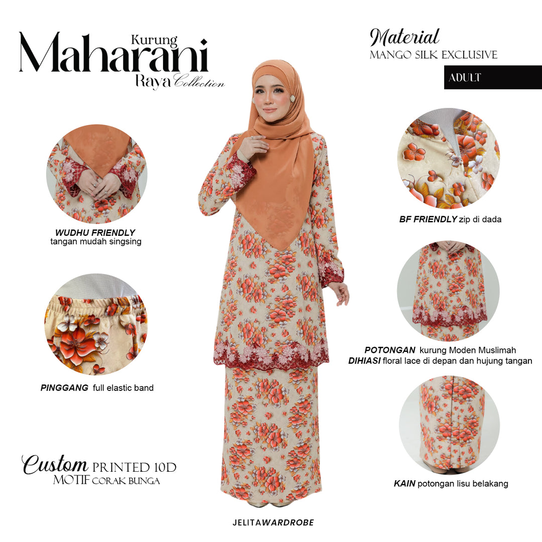 Kurung Maharani Dewasa