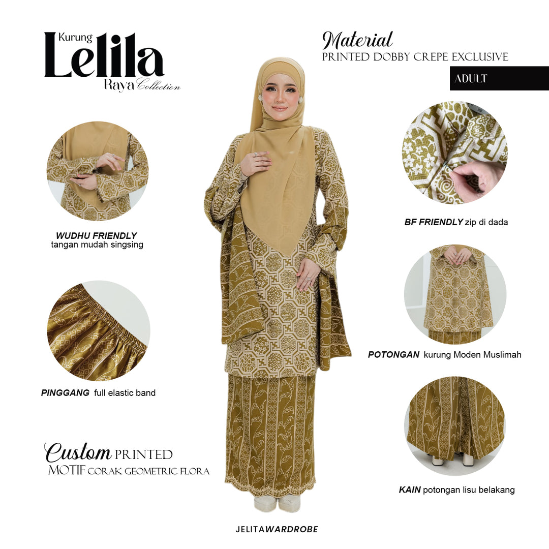 Kurung Lelila Dewasa