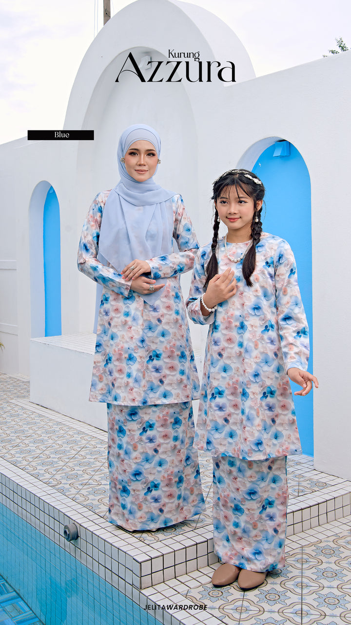 Kurung Azzura Dewasa