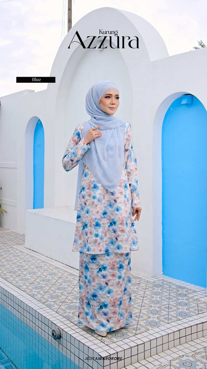 Kurung Azzura Dewasa