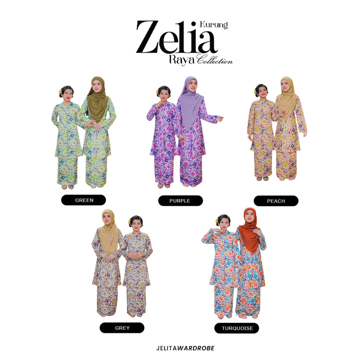 Kurung Zelia Dewasa