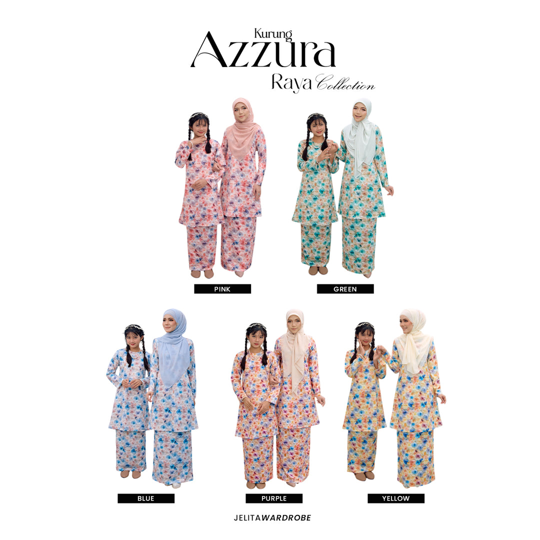 Kurung Azzura Dewasa