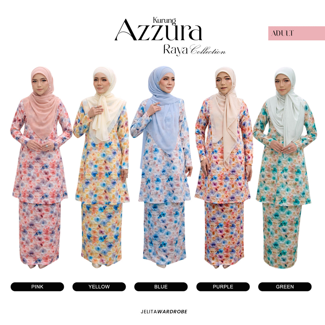 Kurung Azzura Dewasa