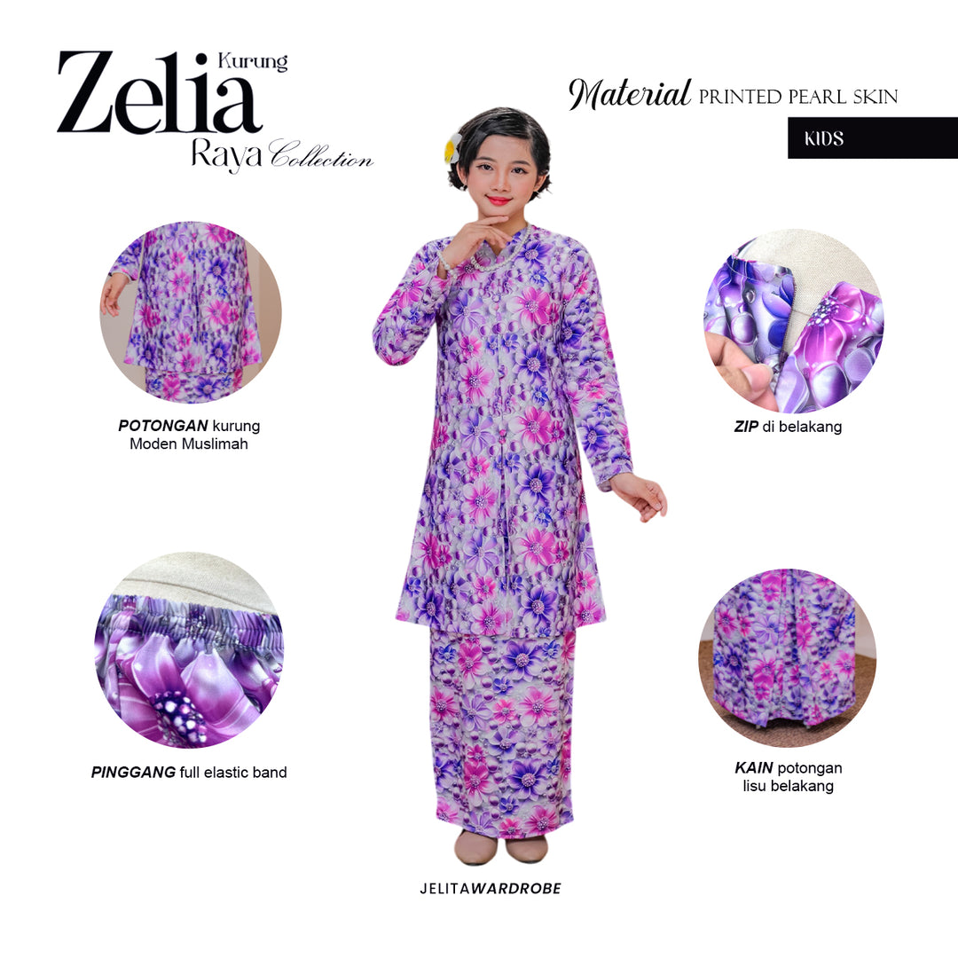 Kurung Zelia Kids