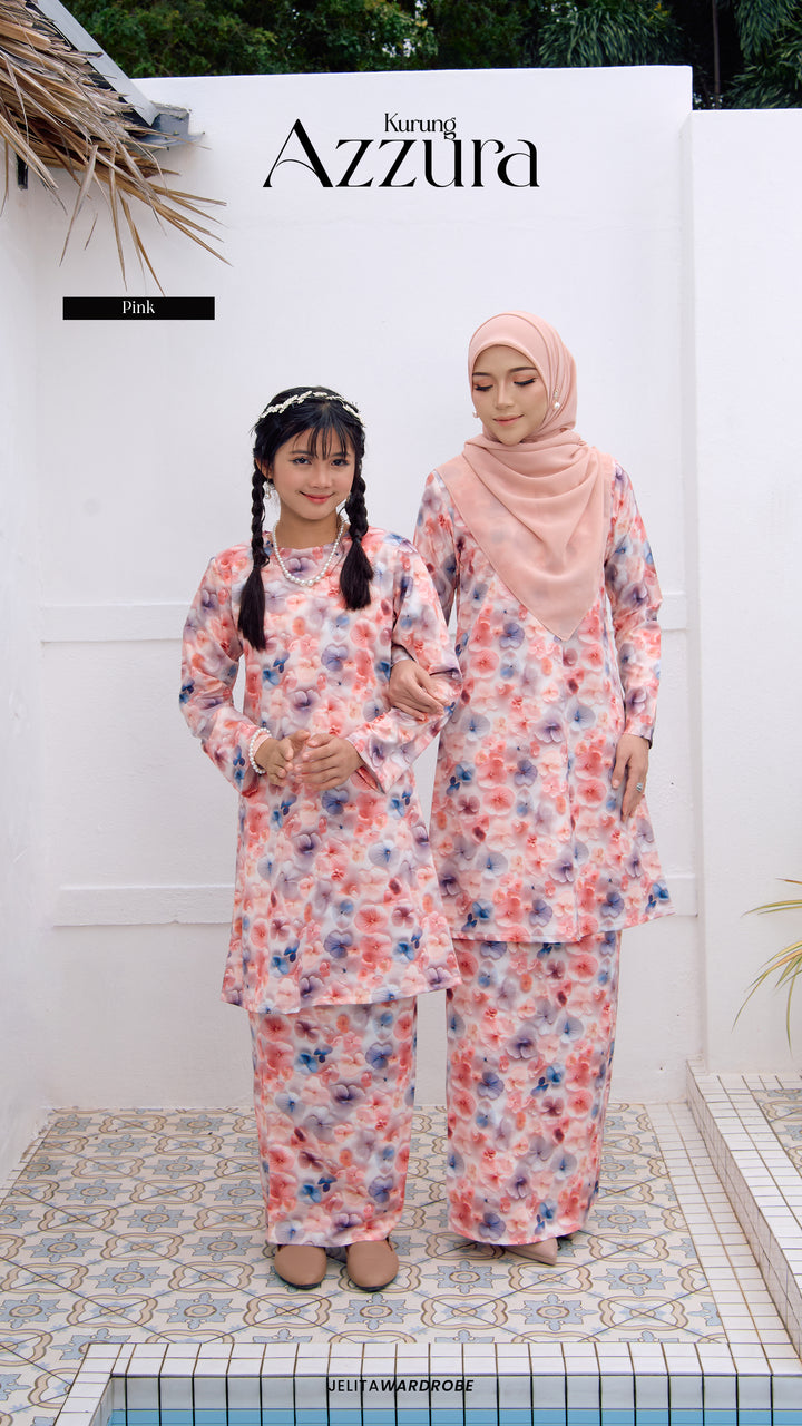 Kurung Azzura Dewasa