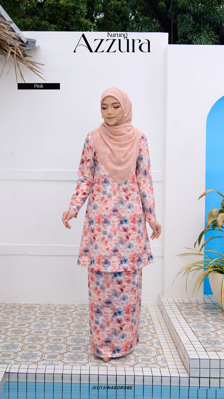 Kurung Azzura Dewasa