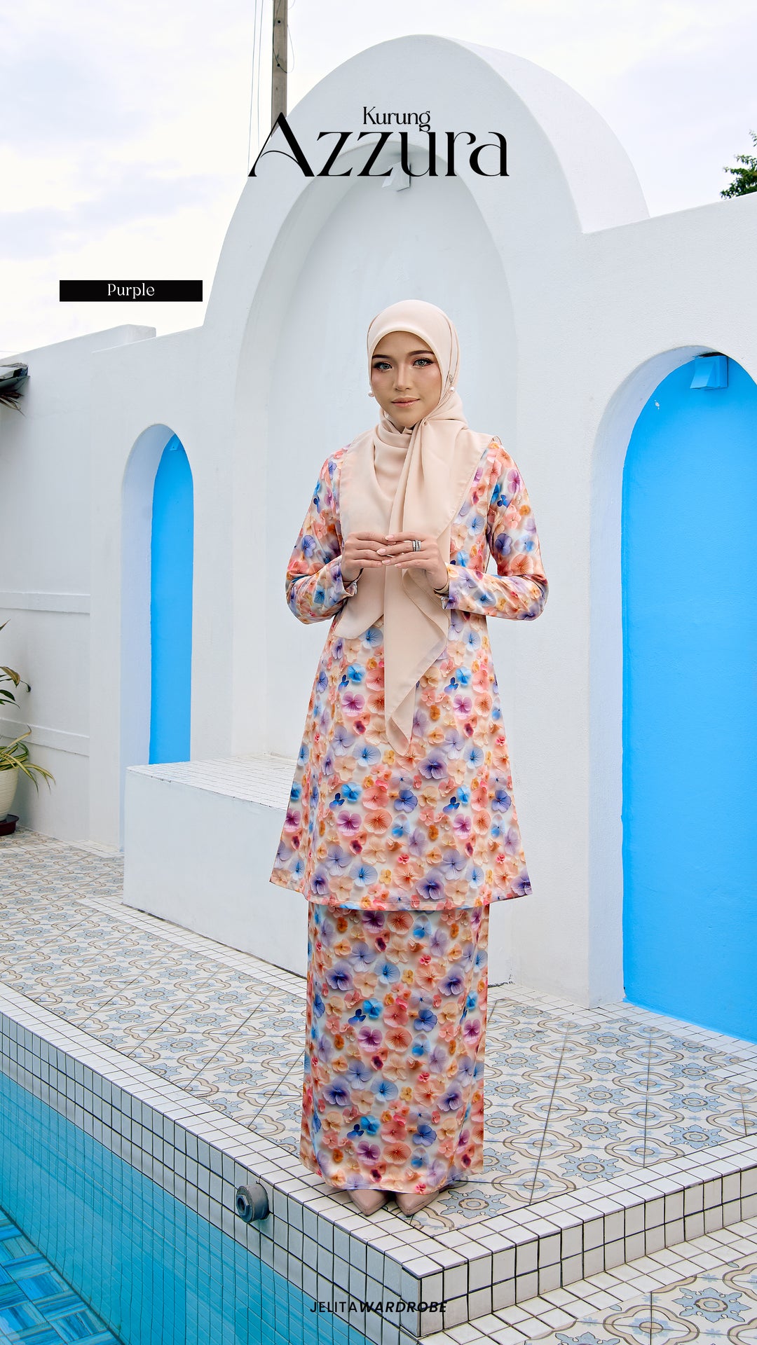 Kurung Azzura Dewasa