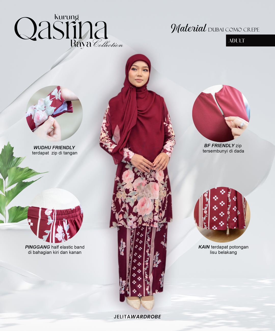 Kurung Qasrina Dewasa