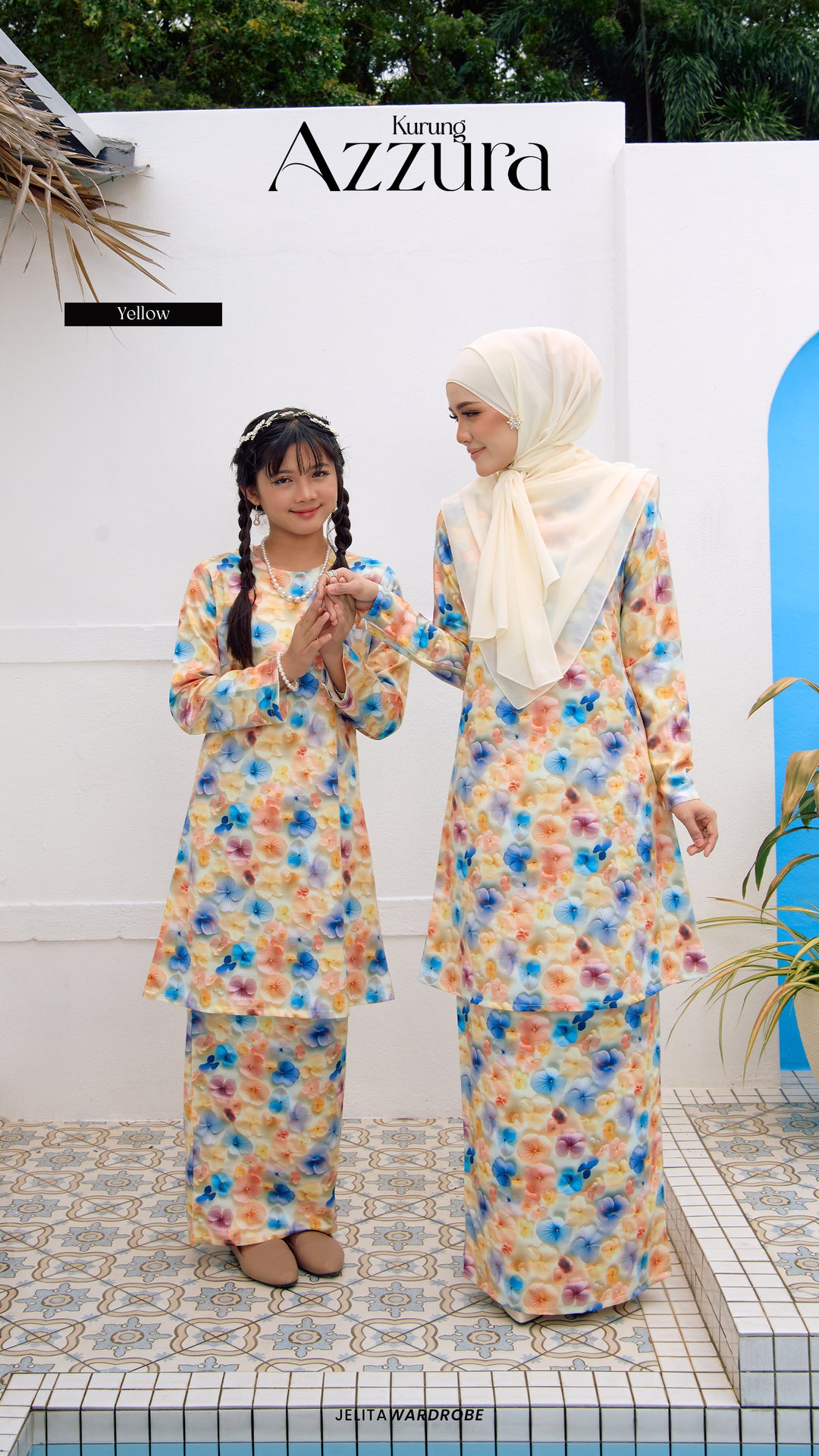 Kurung Azzura Dewasa