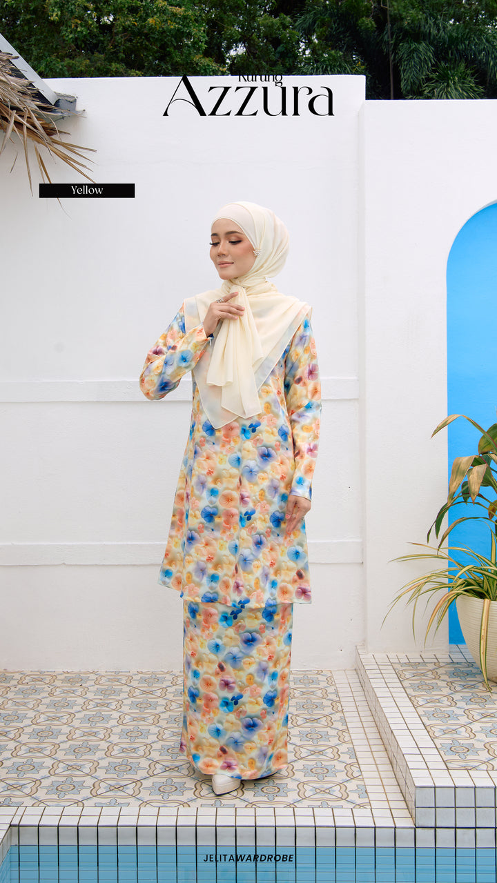 Kurung Azzura Dewasa