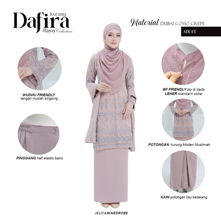 Kurung Dafira Dewasa